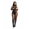 Le Desir - Frekk Catsuit av Blonder og Netting - Plus size