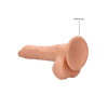 RealRock - Dildo med pung - 10" / 27 cm - Lys hudfarge RealRock - Dildo med pung - 10" / 27 cm - Lys hudfarge