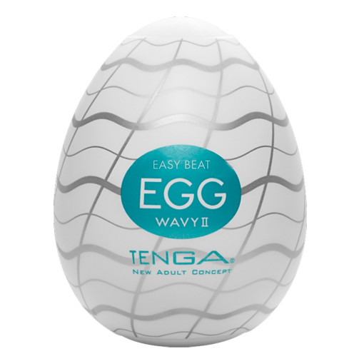 Tenga - Onaniegg - Egg Wavy II - Blå Tenga - Onaniegg - Egg Wavy II - Blå