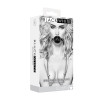 Ouch! Black & White - Ballgag med pustehull og brystklyper- Sort 