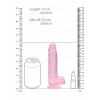 Realrock – Crystal Clear – Realistisk Dildo med Pung – Rosa - 15 cm Realrock – Crystal Clear – Realistisk Dildo med Pung – Rosa - 15 cm