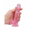 Realrock – Crystal Clear – Realistisk Dildo med Pung – Rosa - 15 cm Realrock – Crystal Clear – Realistisk Dildo med Pung – Rosa - 15 cm