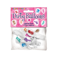 LITTLE GENIE  - Dirty Penis - 8 pk ballonger