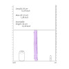 Realrock – Crystal Clear – realistisk Dobbeldildo – Lilla - 34 cm