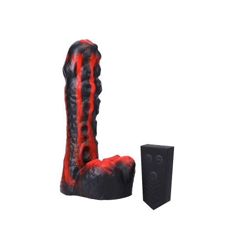 Tendril Thruster - Mini Fuck Machine - Thrusting dildo - Rød/sort Tentakkel