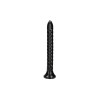 Ouch! Swirled Anal Snake - Dybdetrener Dildo - 30 cm - Sort