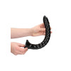 Ouch! Swirled Anal Snake - Dybdetrener Dildo - 30 cm - Sort