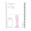 Realrock – Crystal Clear – Enkel Realistisk Dildo – Rosa - 14.5 cm Realrock – Crystal Clear – Enkel Realistisk Dildo – Rosa - 14.5 cm
