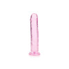 Realrock – Crystal Clear – Enkel Realistisk Dildo – Rosa - 20 cm
