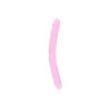Realrock – Crystal Clear – Realistisk Dobbeldildo – Rosa - 45 cm