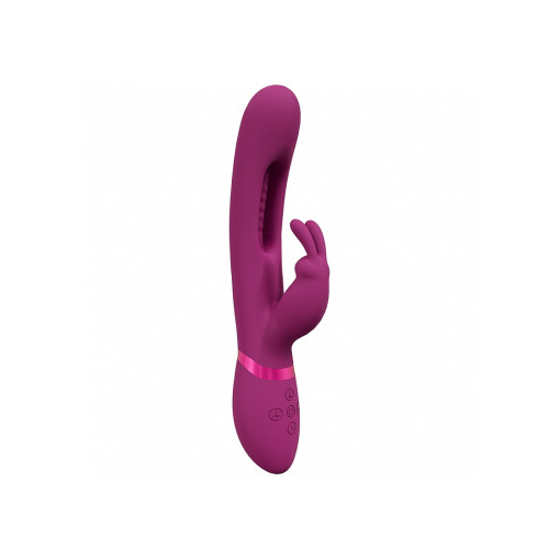 VIVE - Mika - Trippel Rabbitvibrator Med Heftig Tunge - Rosa