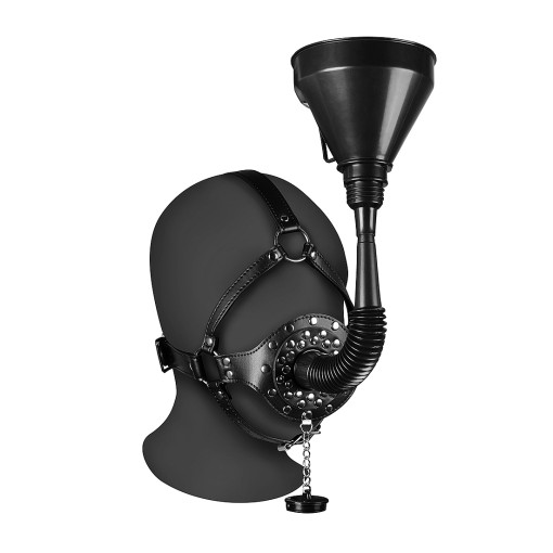 OUCH! - Xtreme - Hodeharness Med Gag Og Trakt - Sort OUCH! - Xtreme - Hodeharness Med Gag Og Trakt - Sort