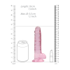 Realrock – Crystal Clear – Realistisk Dildo med Pung – Rosa - 7 - 17 cm Realrock – Crystal Clear – Realistisk Dildo med Pung – Rosa - 7 - 17 cm