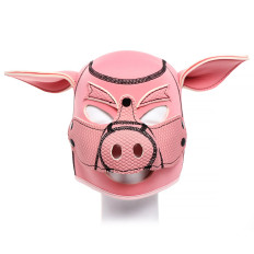 Pink Pig - Neopren Maske - Grisemaske