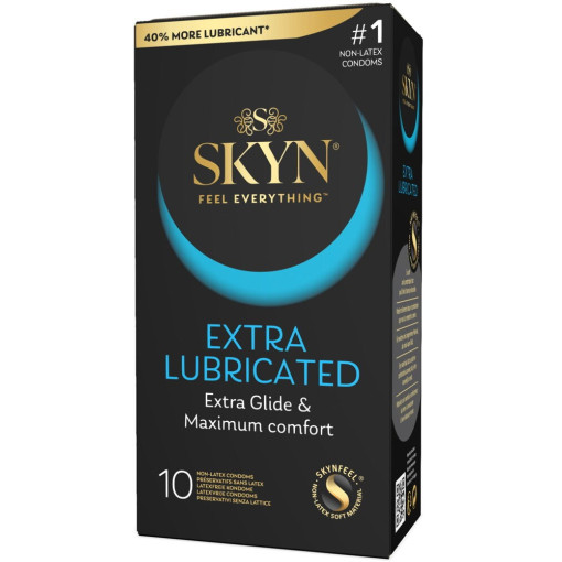 Manix - Skyn - lateksfrie kondomer - ekstra glidemiddel - blå 
