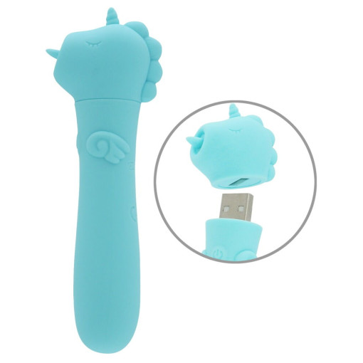 Unihorn - USB vibrator enhjørning - Blå