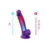 Silexd - Silikon Dildo med Pung - Model 1 - 7" - Lilla Silexd - Silikon Dildo med Pung - Model 1 - 7" - Lilla