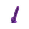 Silexd - Silikon Dildo med Pung - Model 1 - 7" - Lilla Silexd - Silikon Dildo med Pung - Model 1 - 7" - Lilla
