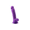 Silexd - Silikon Dildo med Pung - Model 1 - 7" - Lilla Silexd - Silikon Dildo med Pung - Model 1 - 7" - Lilla