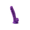 Silexd - Silikon Dildo med Pung - Model 1 - 7" - Lilla Silexd - Silikon Dildo med Pung - Model 1 - 7" - Lilla