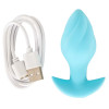 Cuties - Mini buttplugg med vibrasjon - Blå