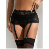 Gnist undertøy - Bred sexy blonde strømpeholder - Sort 