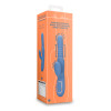 Loveline - Roterende thrusting rabbitvibrator med varme - Blå