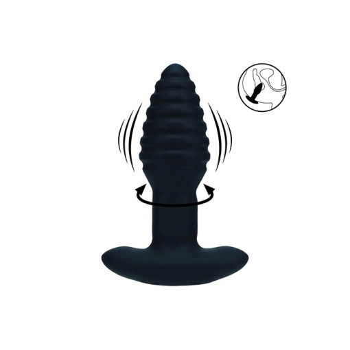 Levelz - 3 - Vibrerende buttplugg med roterende kuler