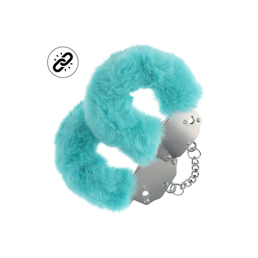 Ouch! Heavy-duty - Fluffy håndjern - Blå