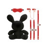 S-line - Bondage Rabbit Bamse - Large - Sort og Rød S-line - Bondage Rabbit Bamse - Large - Sort og Rød