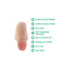 Blush - UrSelf - Affirm - 5 inch FTM Packer i silikon - Lys hudfarge Blush - UrSelf - Affirm - 5 inch FTM Packer i silikon - Lys hudfarge