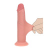 Realrock - Dual density sliding skin - Dildo i silikon - Lys hudfarge 6"