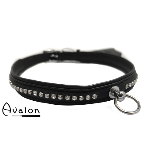 Avalon - GAIUS - Enkelt Collar blanke stener