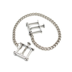 Rimba - Brystklyper med justerbar klemme - med kjetting 